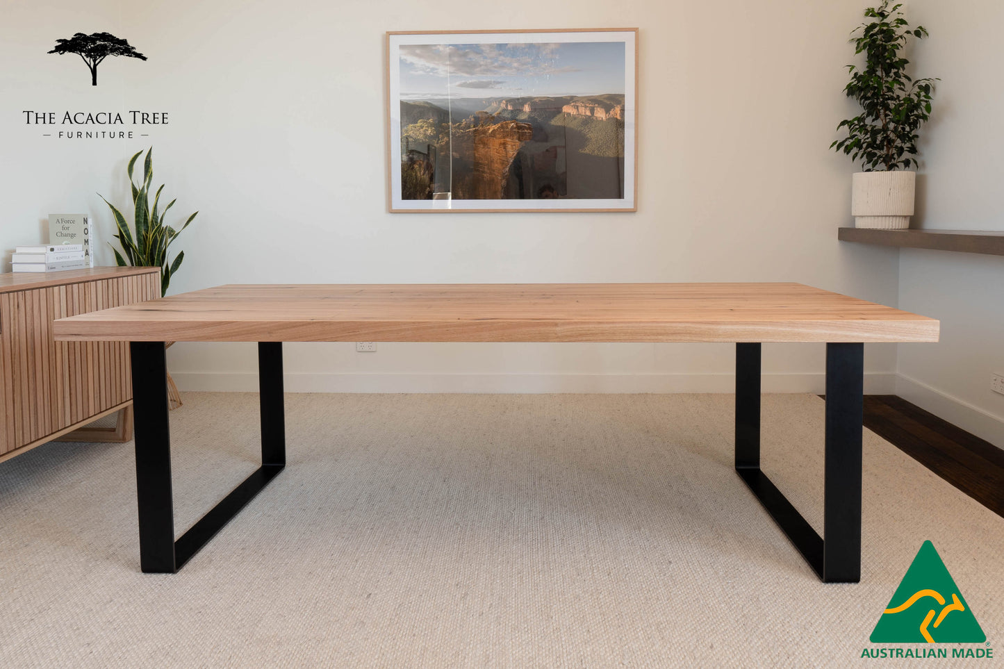 Sacha Solid Vic Ash/ Wormy Chestnut Dining Table - Made in Australia