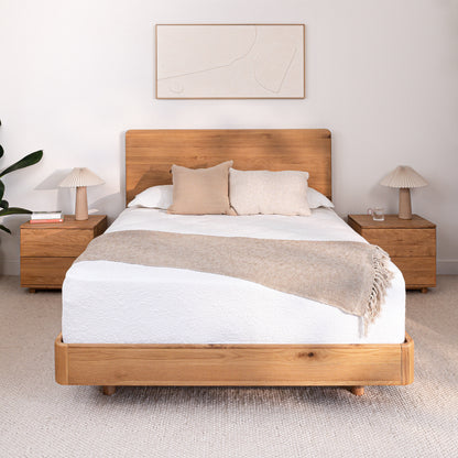 Solara American Oak Bed Frame