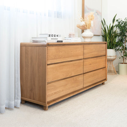 Solara Haven Solid American Oak Dresser