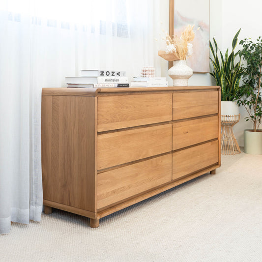 Solara Haven Solid American Oak Dresser