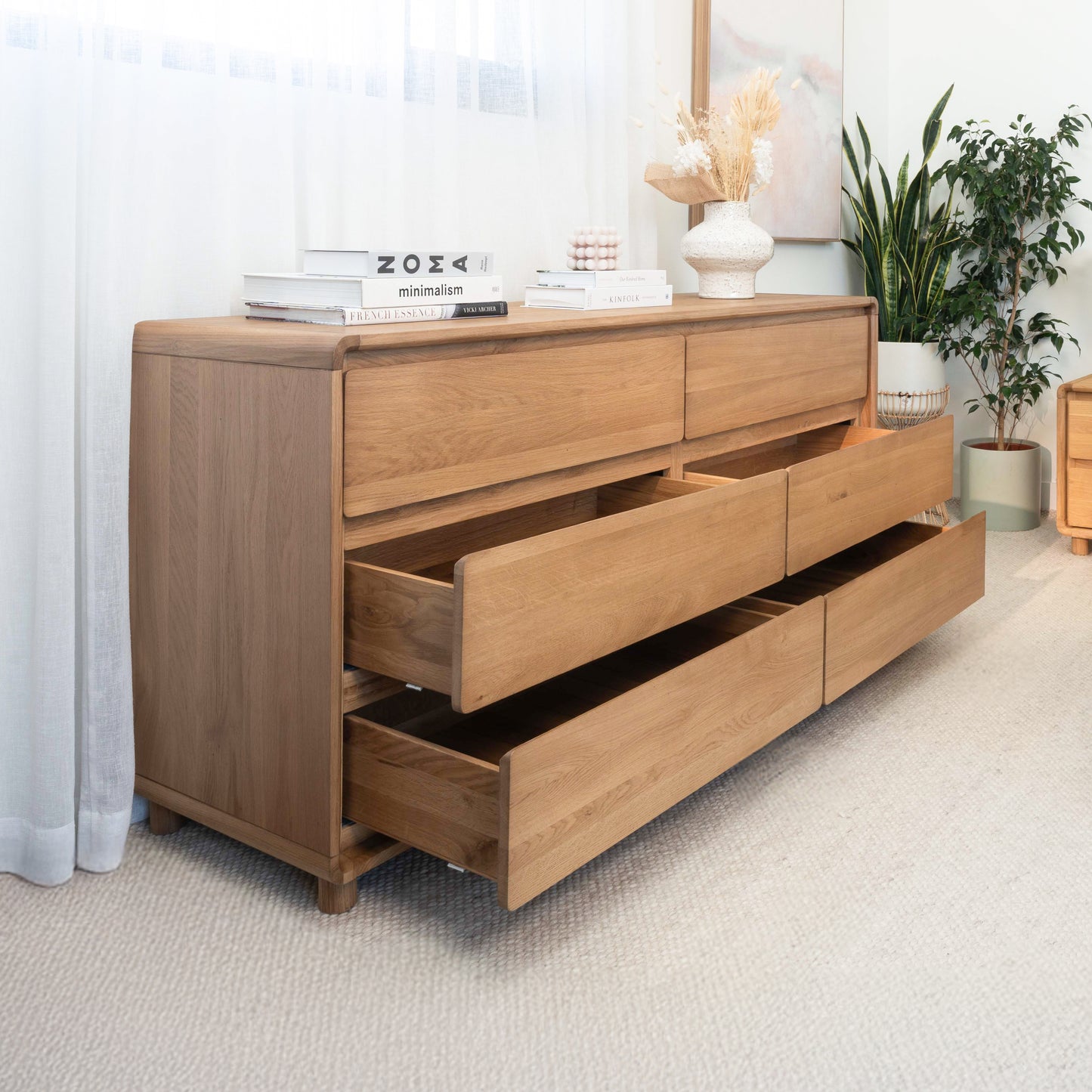 Solara Haven Solid American Oak Dresser