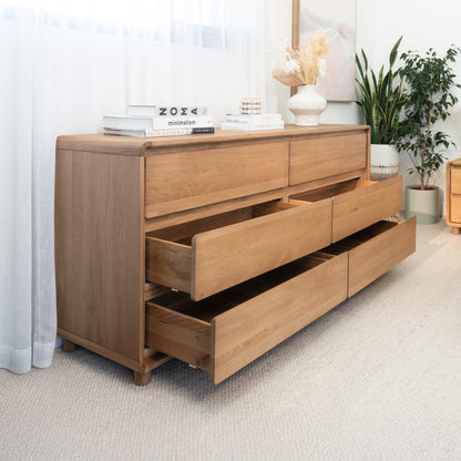 Solara Haven Solid American Oak Dresser