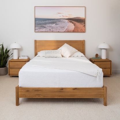 Solara Haven Solid American Oak Bed Frame
