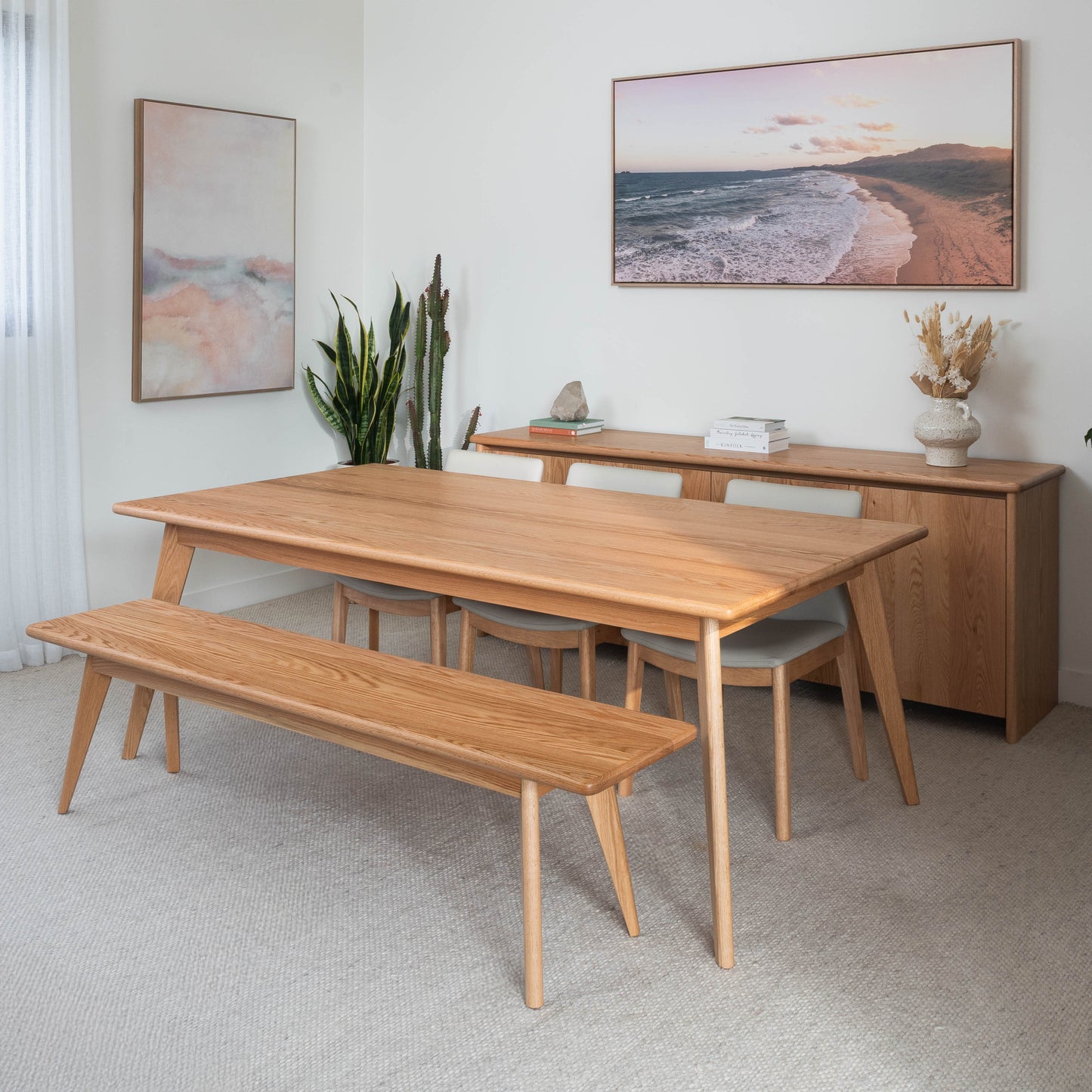 Layla Oak Bench Seat - Made in Australia