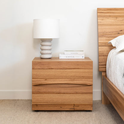 Citrine Wormy Chestnut Bedside Table