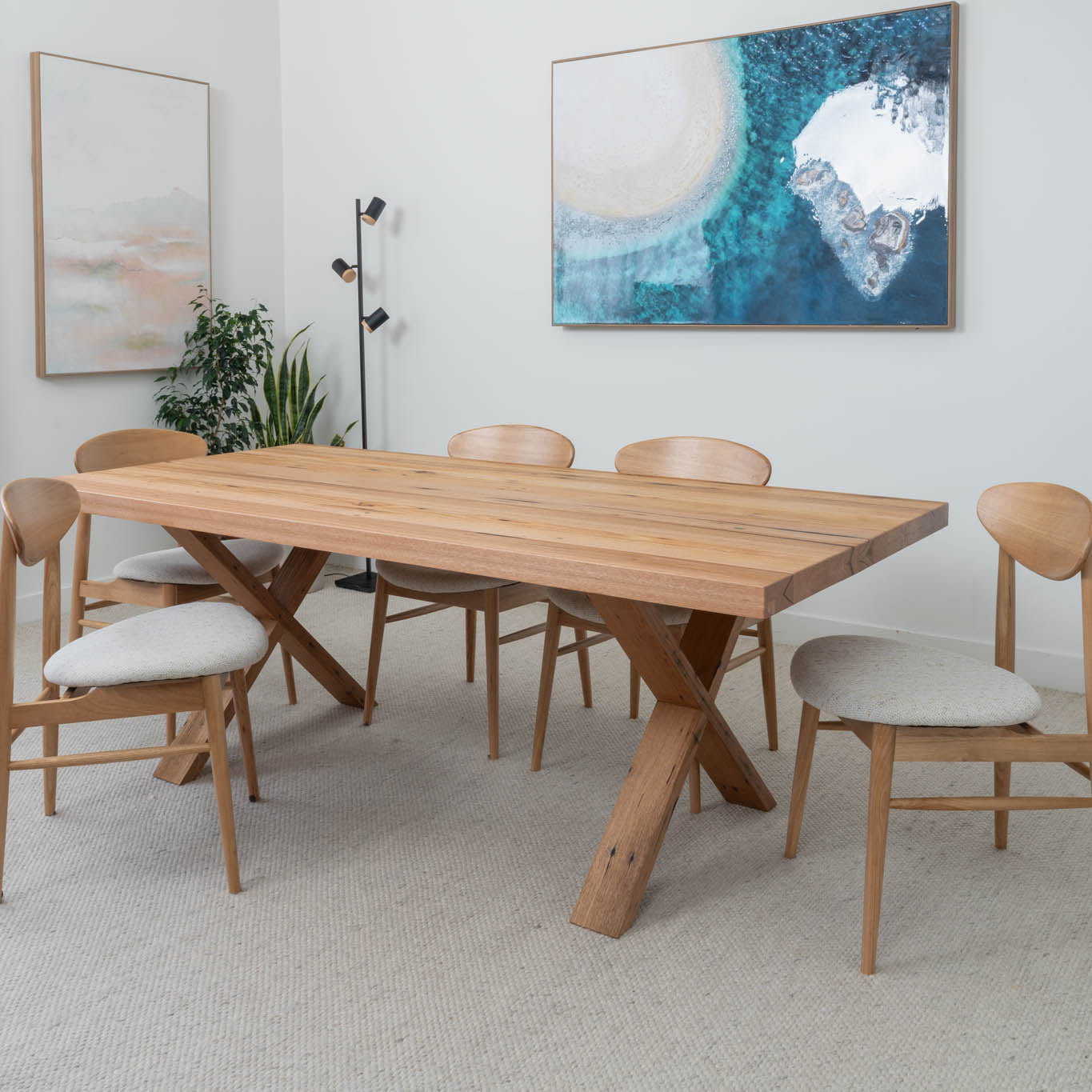 Zoho Reclaimed Solid Messmate Dining Table - Made in Australia