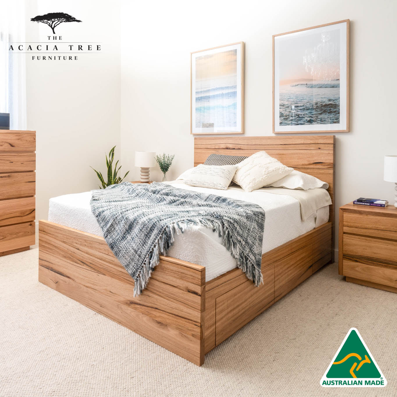 York 4 Drawer Bed Frame - Made in Australia