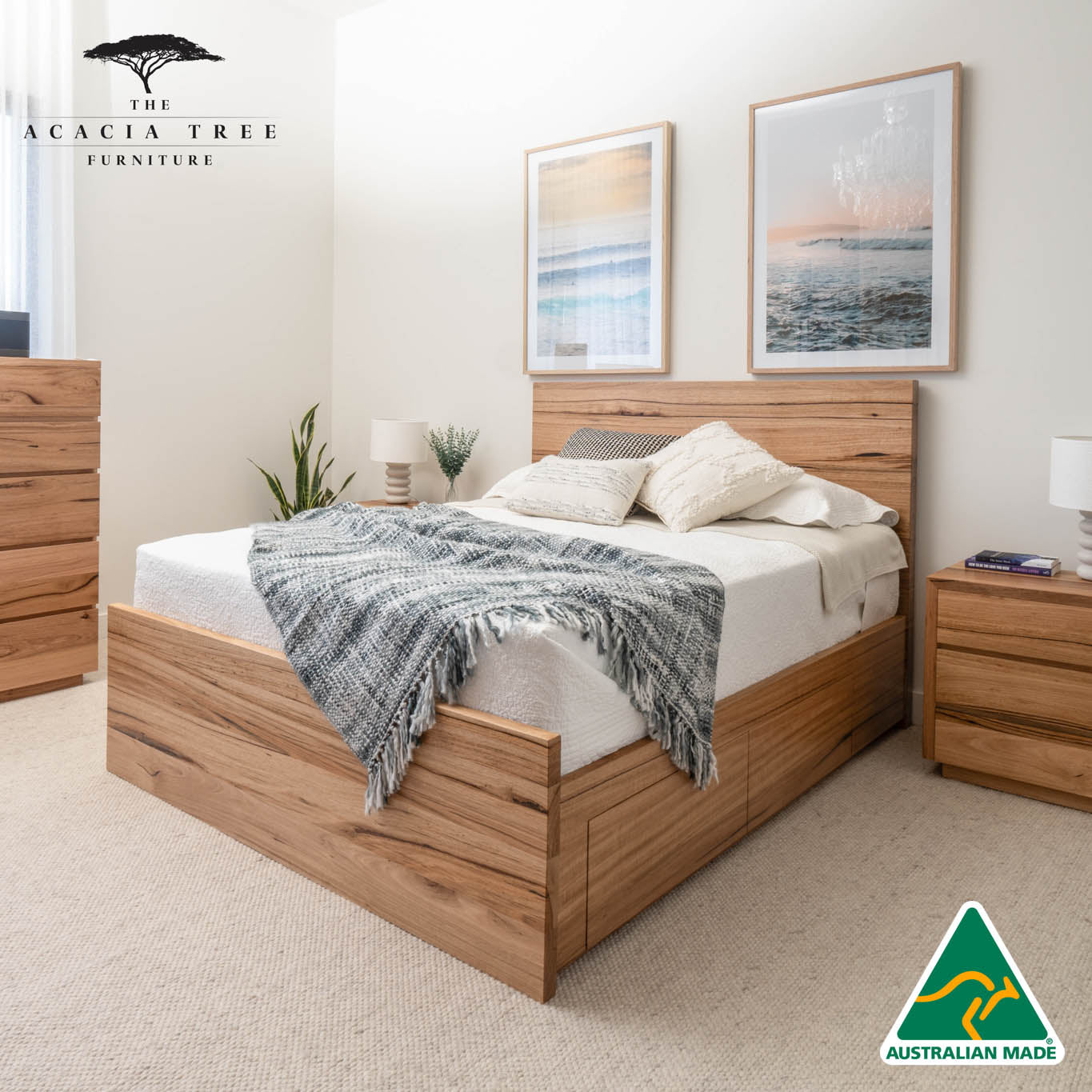 York 4 Drawer Bed Frame - Made in Australia