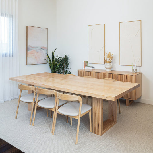 Osaka Vic Ash Feature Dining Table - Made in Australia
