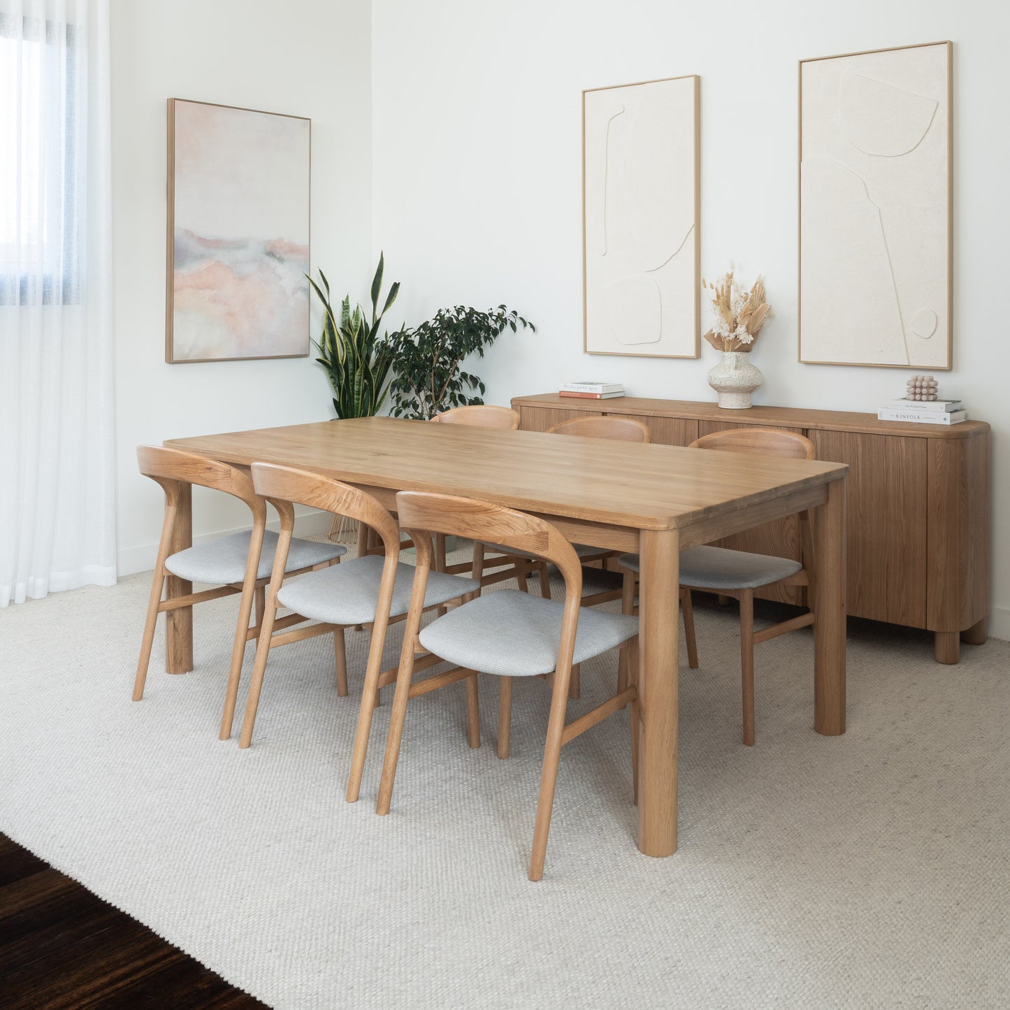 Solara Solid American Oak Dining Table