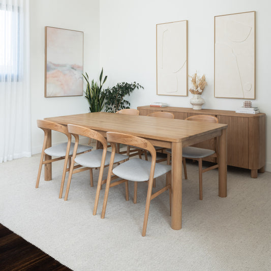 Solara Solid American Oak Dining Table