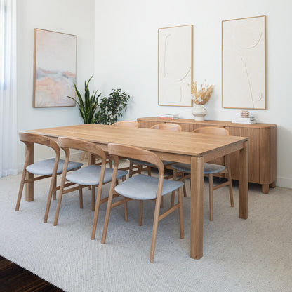 Ex Demo 2.1m Yakka™️ American Oak Dining Table - Made in Australia