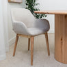 Konna Beige Upholstered Dining Chair