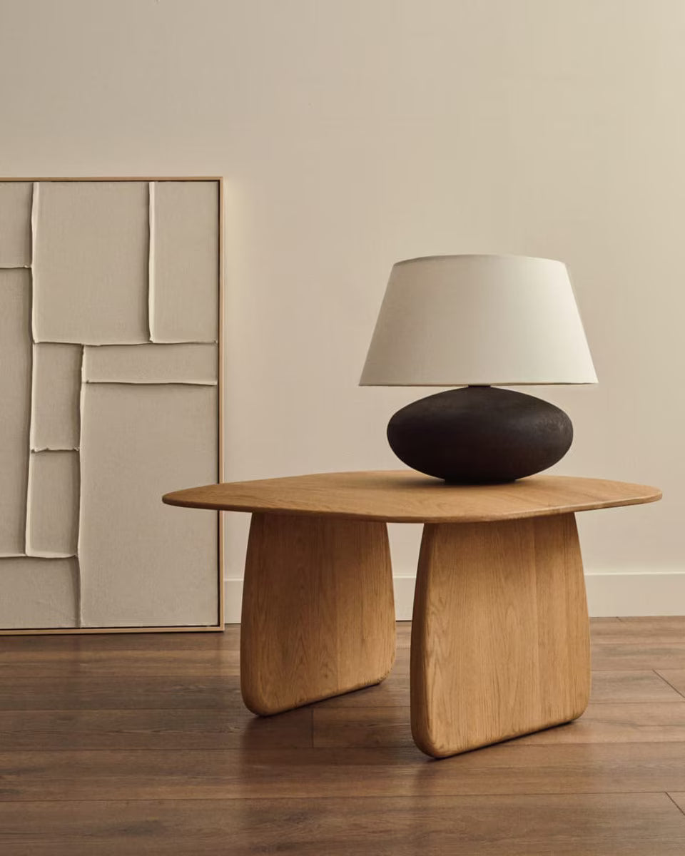 Porto Oak Side & Lamp Table