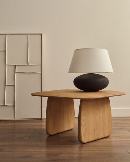 Porto Oak Side & Lamp Table