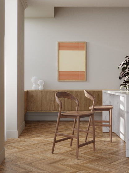 Freya Solid Walnut Barstool