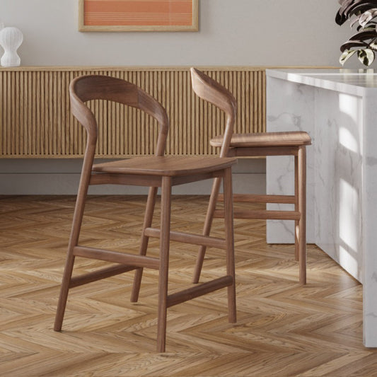 Freya Solid Walnut Barstool