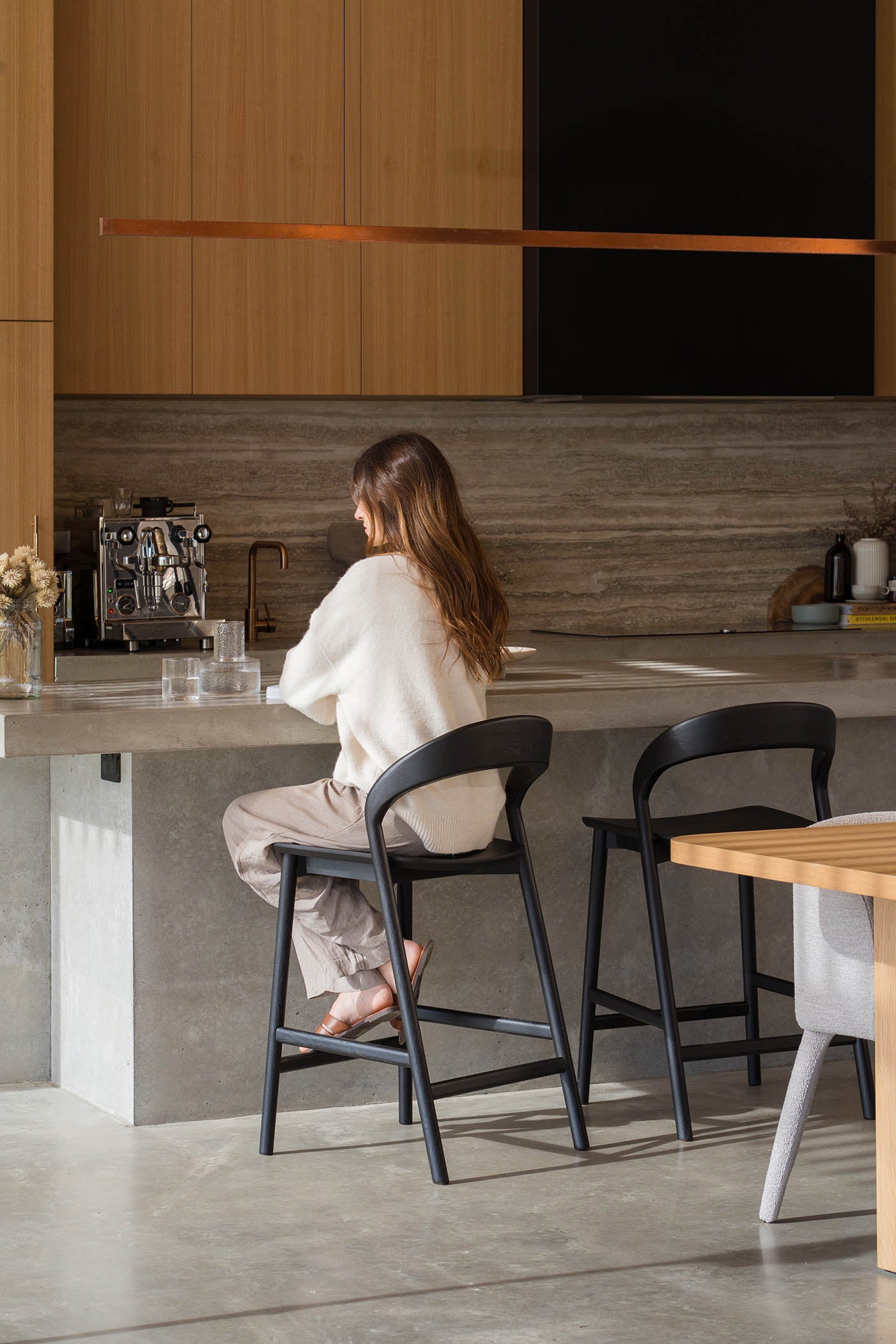 Freya American Oak Barstool