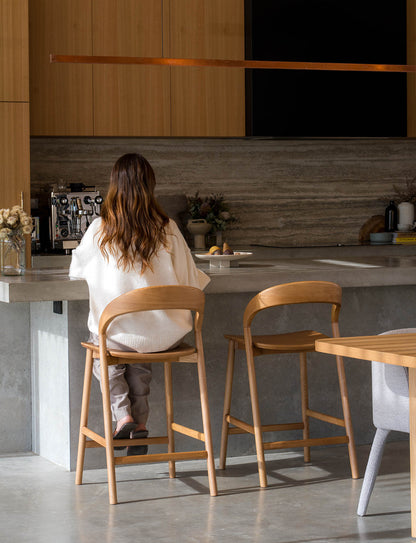Freya American Oak Barstool