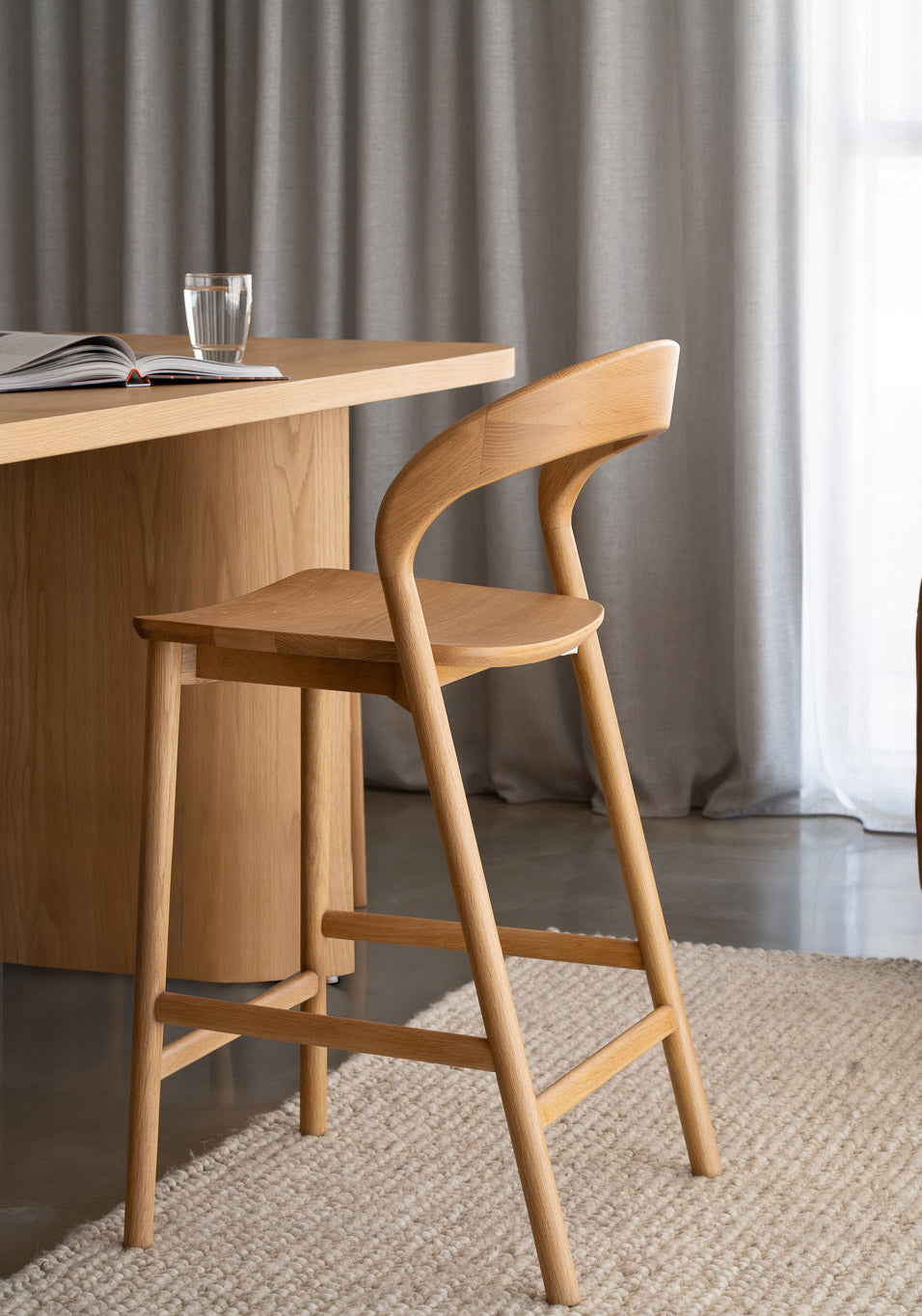 Freya American Oak Barstool