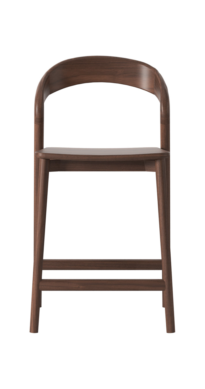 Freya Solid Walnut Barstool