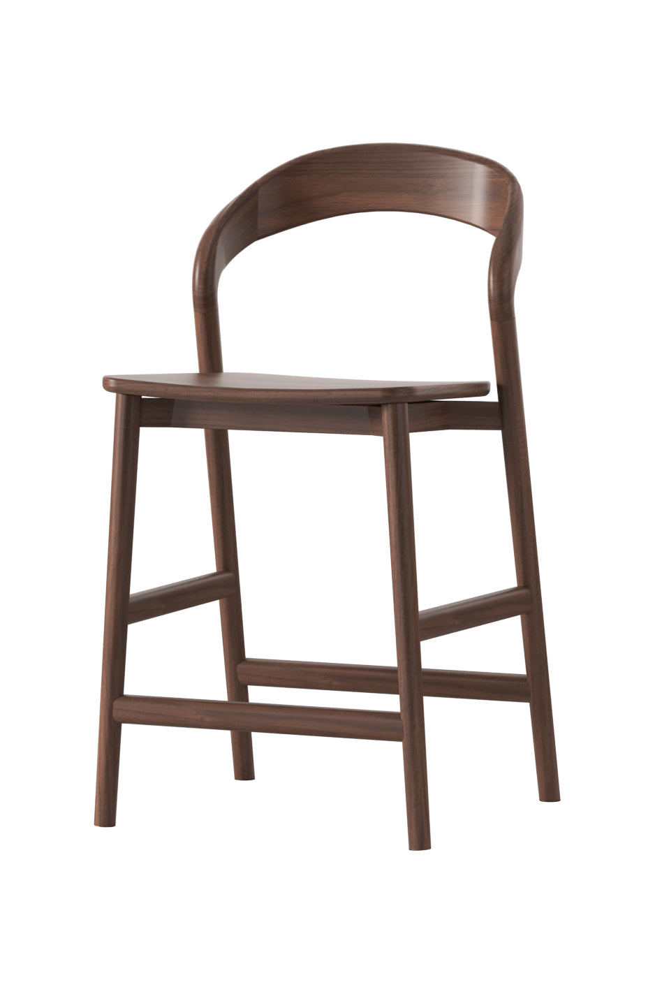Freya Solid Walnut Barstool