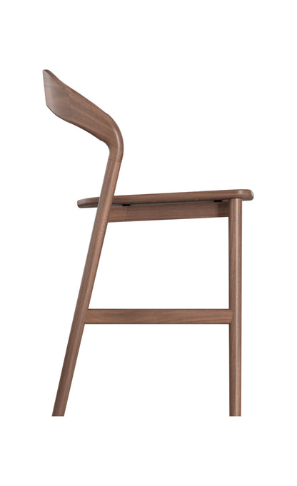 Freya Solid Walnut Barstool