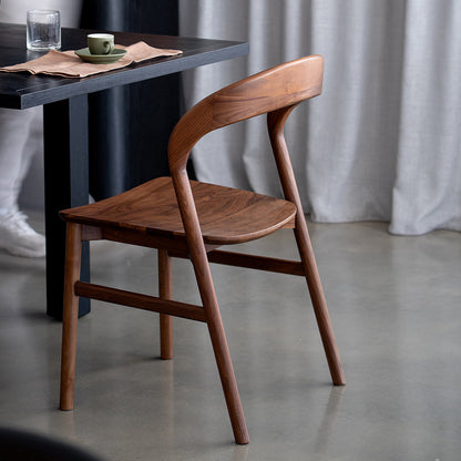 Freya Solid Walnut Hardwood Dining Chair
