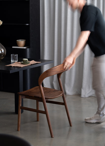 Freya Solid Walnut Hardwood Dining Chair