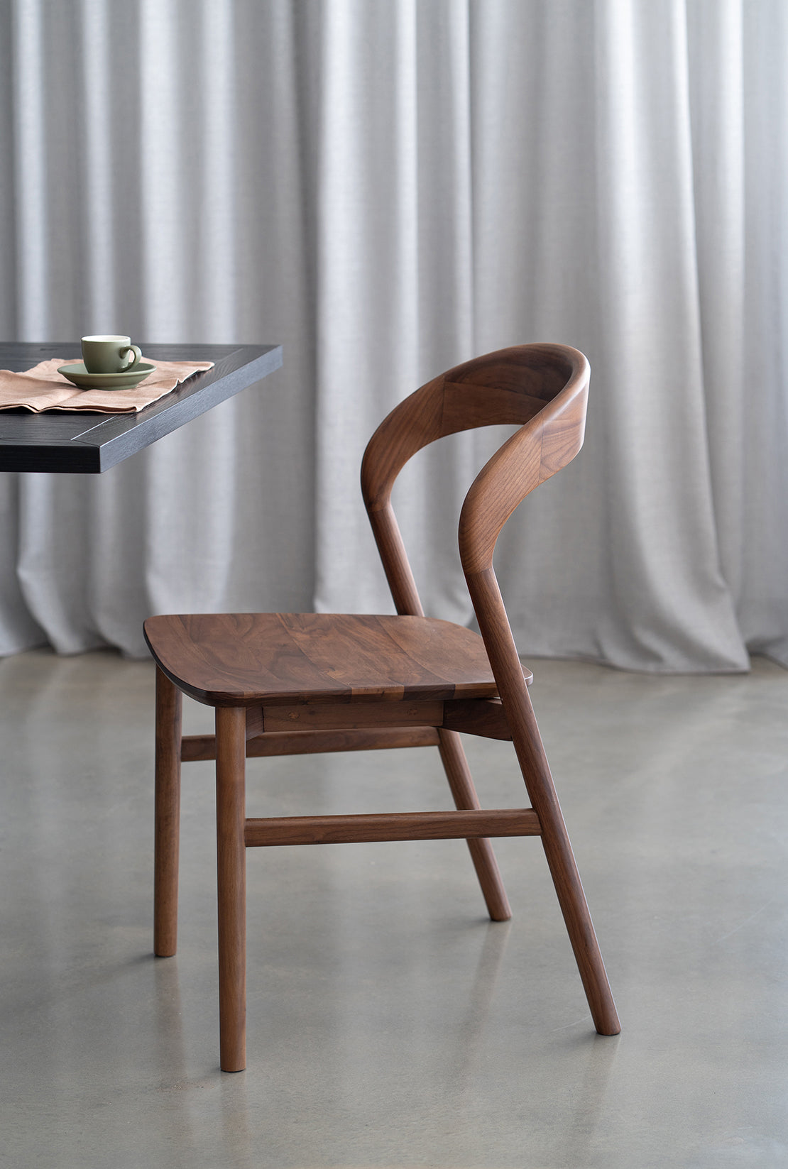 Freya Solid Walnut Hardwood Dining Chair