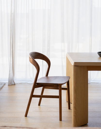 Freya Solid Walnut Hardwood Dining Chair