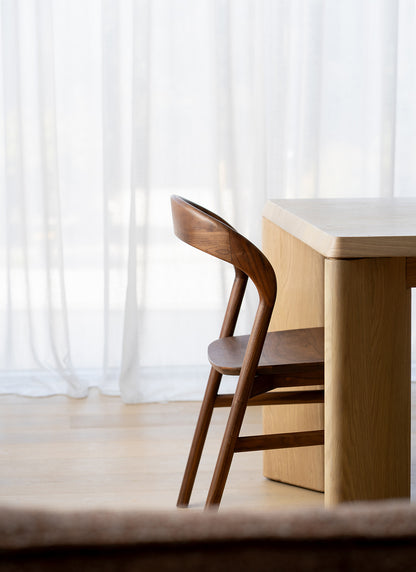 Freya Solid Walnut Hardwood Dining Chair