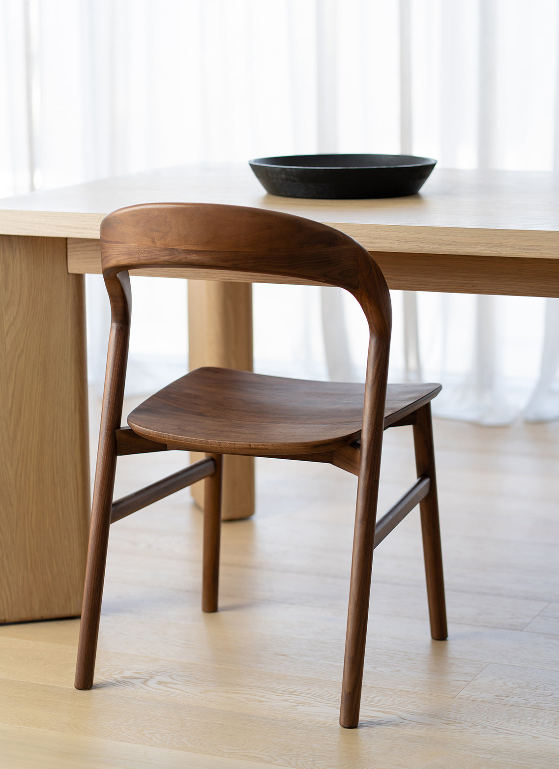 Freya Solid Walnut Hardwood Dining Chair