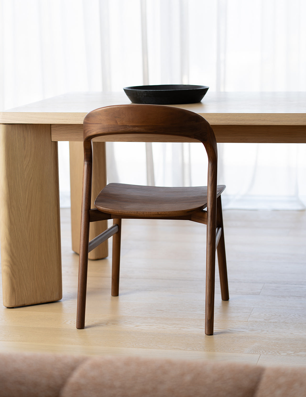 Freya Solid Walnut Hardwood Dining Chair