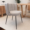 Aniela Bouclé Upholstered Grey Dining Chair