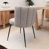 Aniela Bouclé Upholstered Grey Dining Chair
