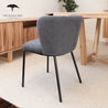 Ciselia Upholstered Dark Grey Dining Chair