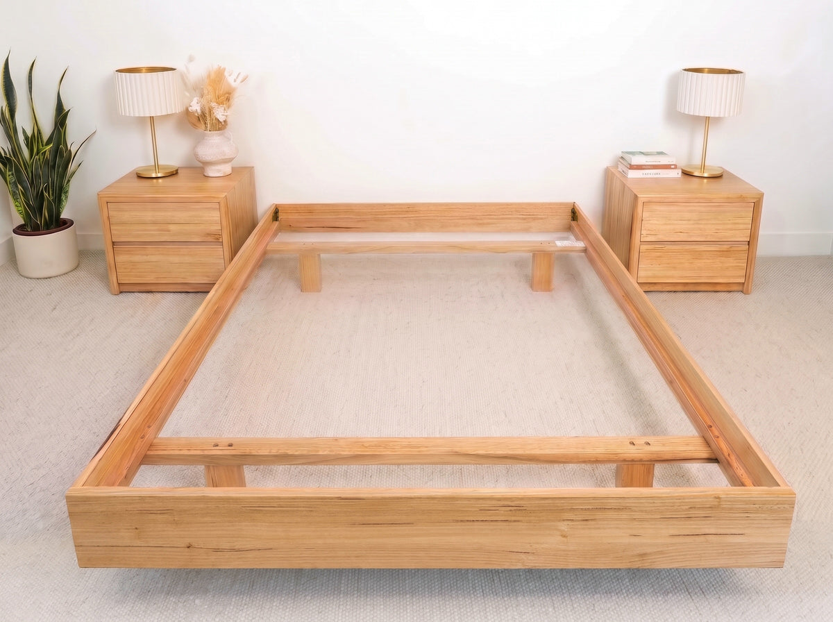 Yakka Base Tasmanian Oak Feature Grade Bed Frame