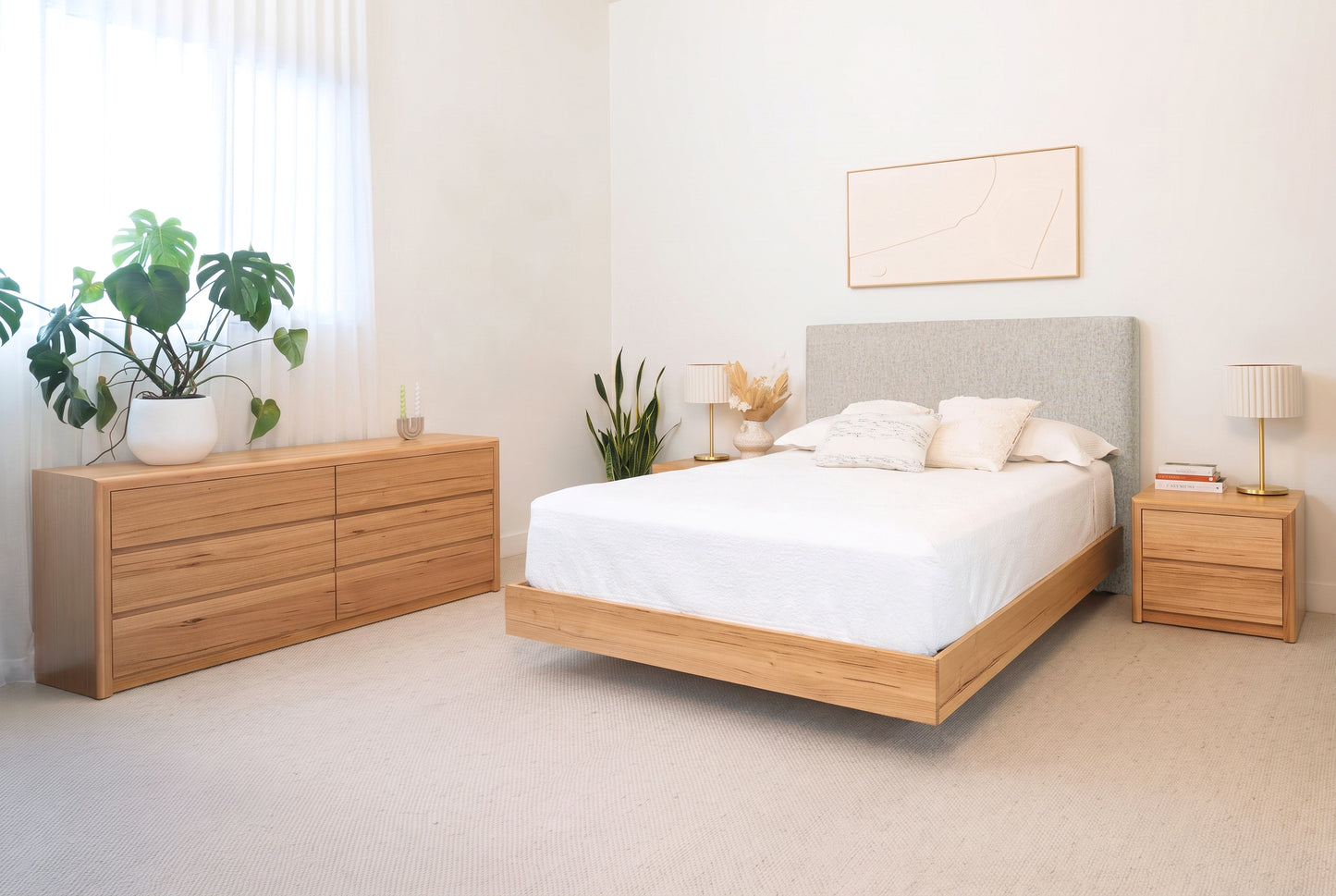 Yakka Drift Tasmanian Oak Feature Grade Bed Frame