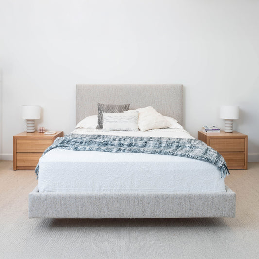 Yakka™️ Fully Upholstered With Headboard Floating Bed Frame - Made in Australia