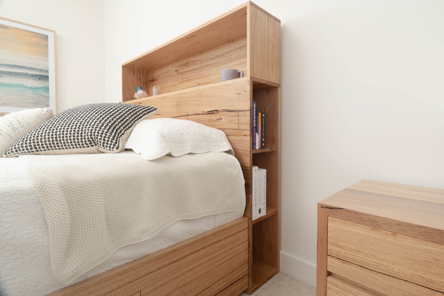 York 4 Drawer Bookcase Messmate Bed Frame