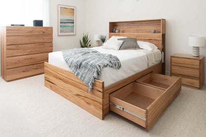 York 4 Drawer Bookcase Messmate Bed Frame