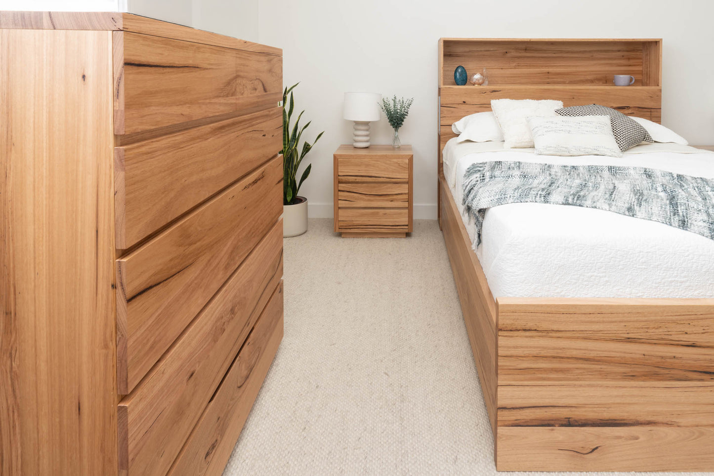 York 4 Drawer Bookcase Messmate Bed Frame