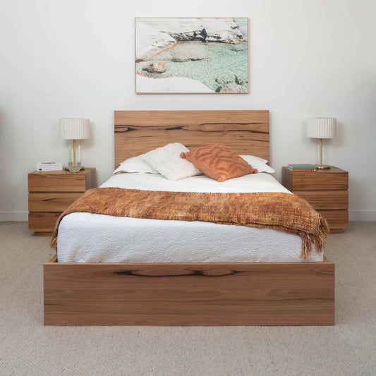 York Gas Lift Fully Solid Australian Bed Frame - Made in Australia