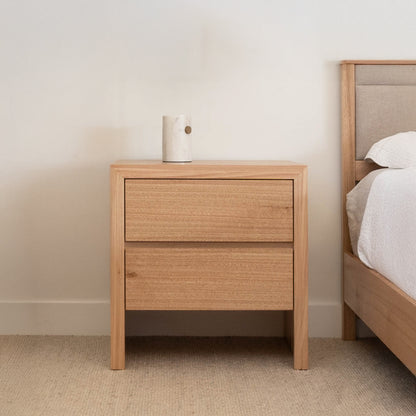 Zion 2 Drawer Bedside Table - Made In Australia