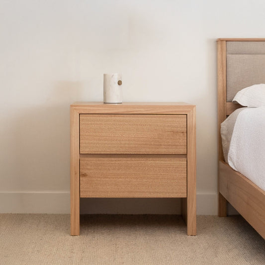 Zion 2 Drawer Bedside Table - Made In Australia