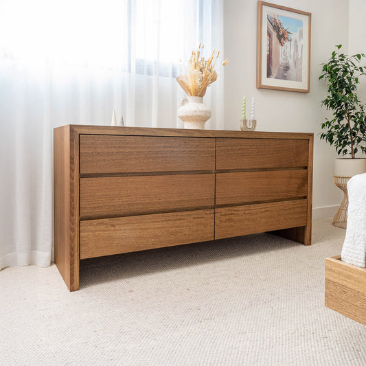 Zion 6 Drawer Dresser - Made in Australia