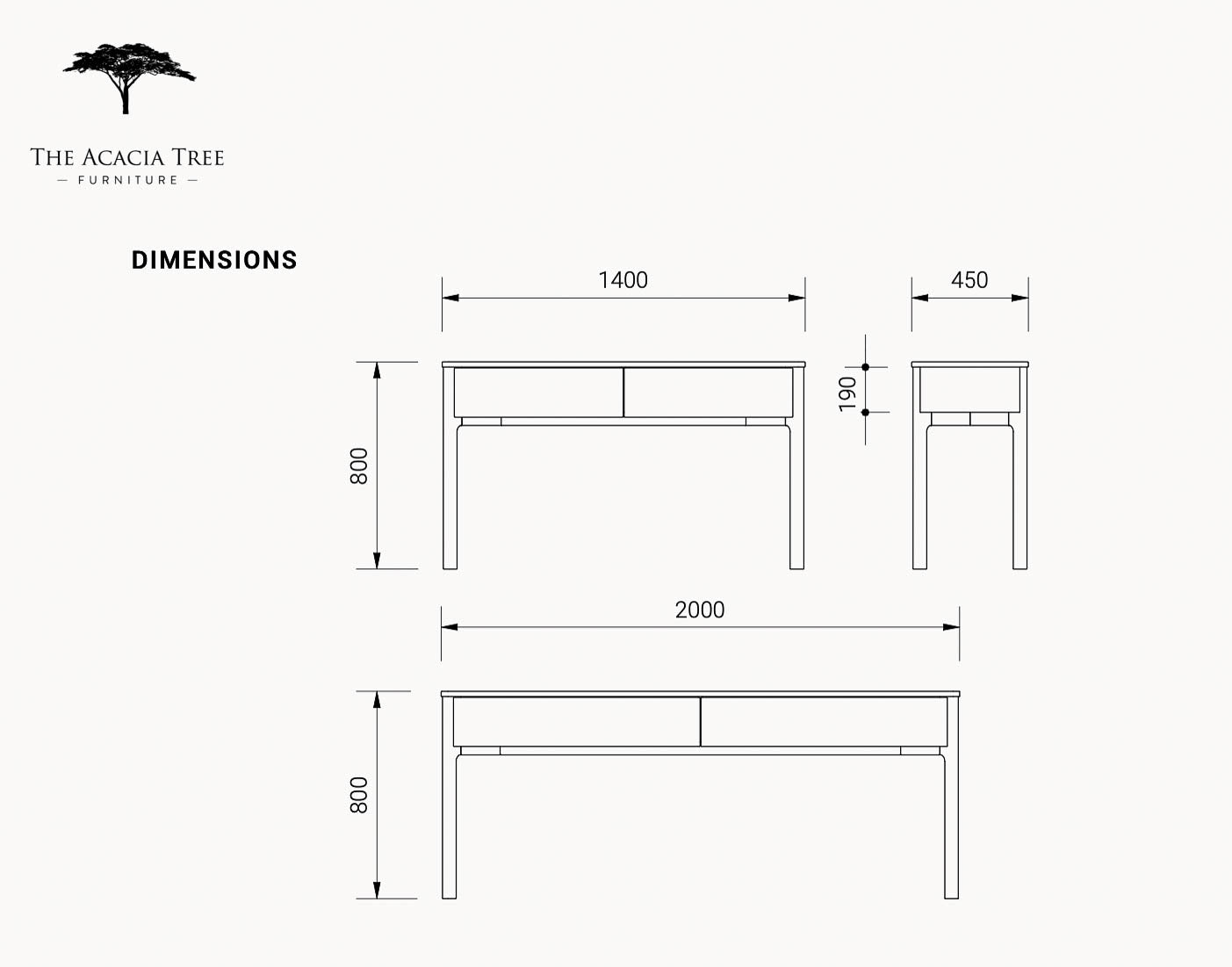 Achilles American Oak Hall Table