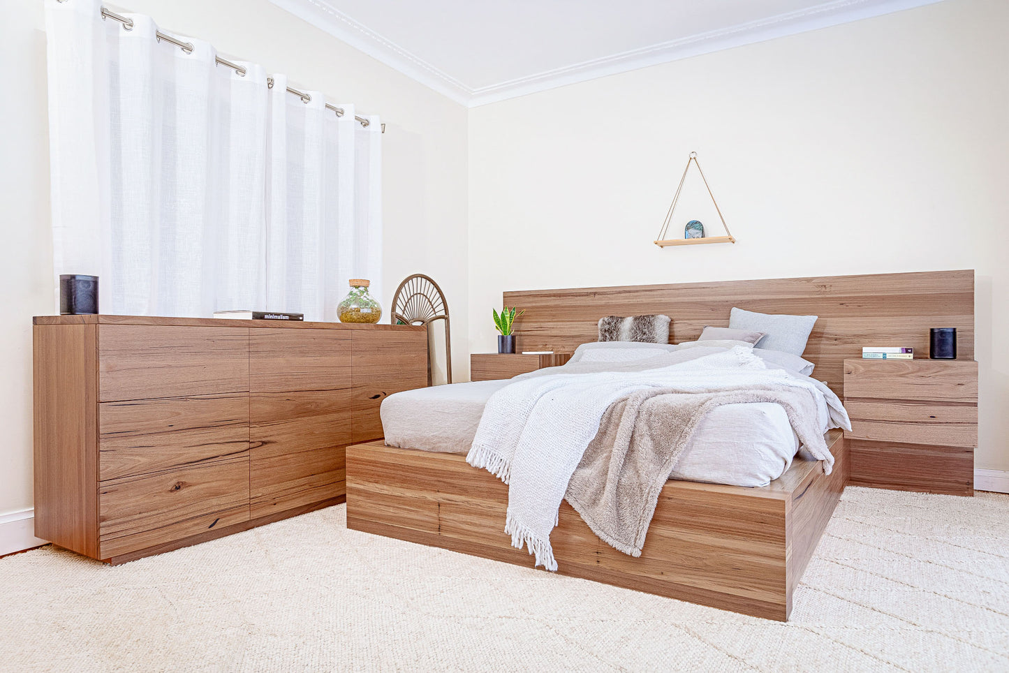 Meadow 2 Drawer Extended Headboard Messmate Bed Frame