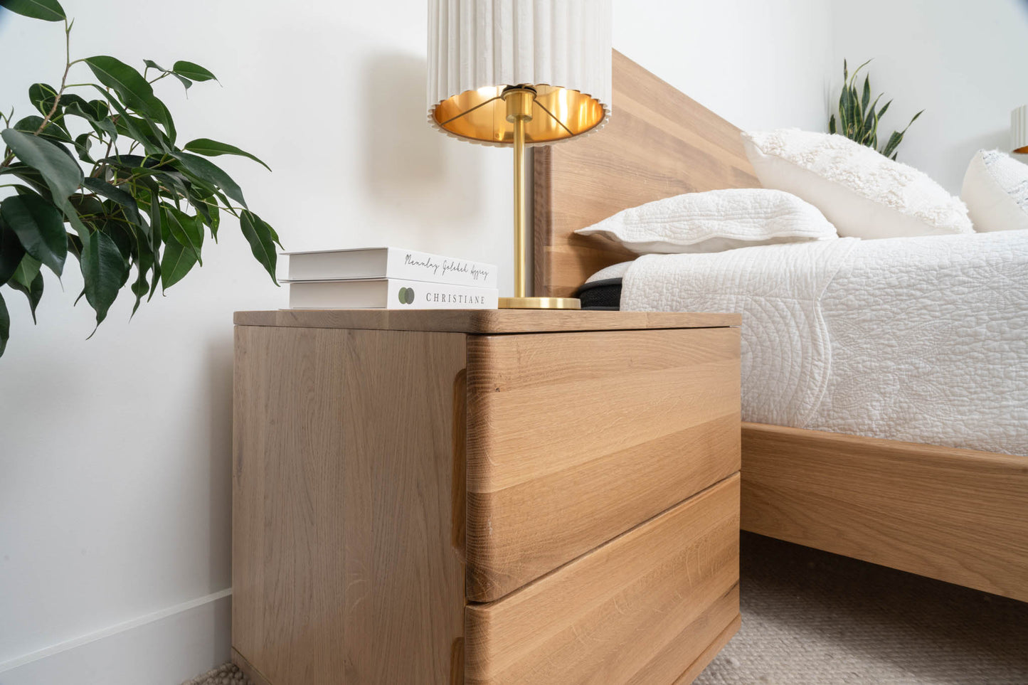 Solara Eclipse American Oak Bedside Table